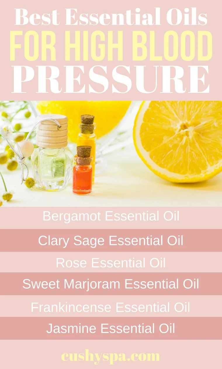 Best Essential Oils for High Blood Pressure Infographic