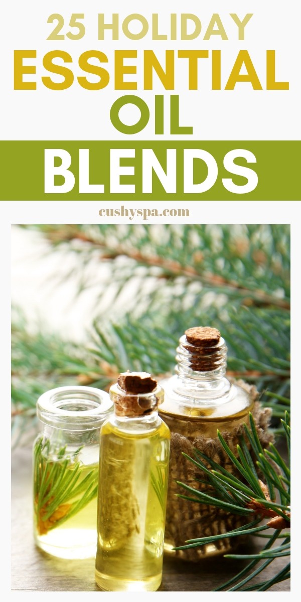 25 holiday essential oil blends