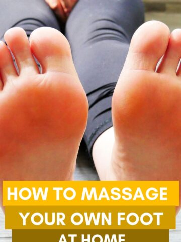 how to massage your own foot at home