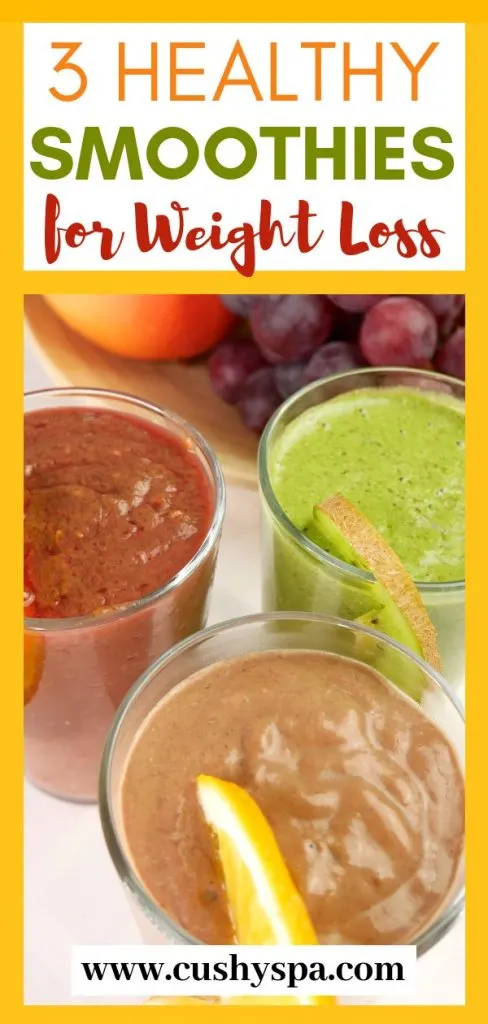 3 healthy smoothies for weight loss