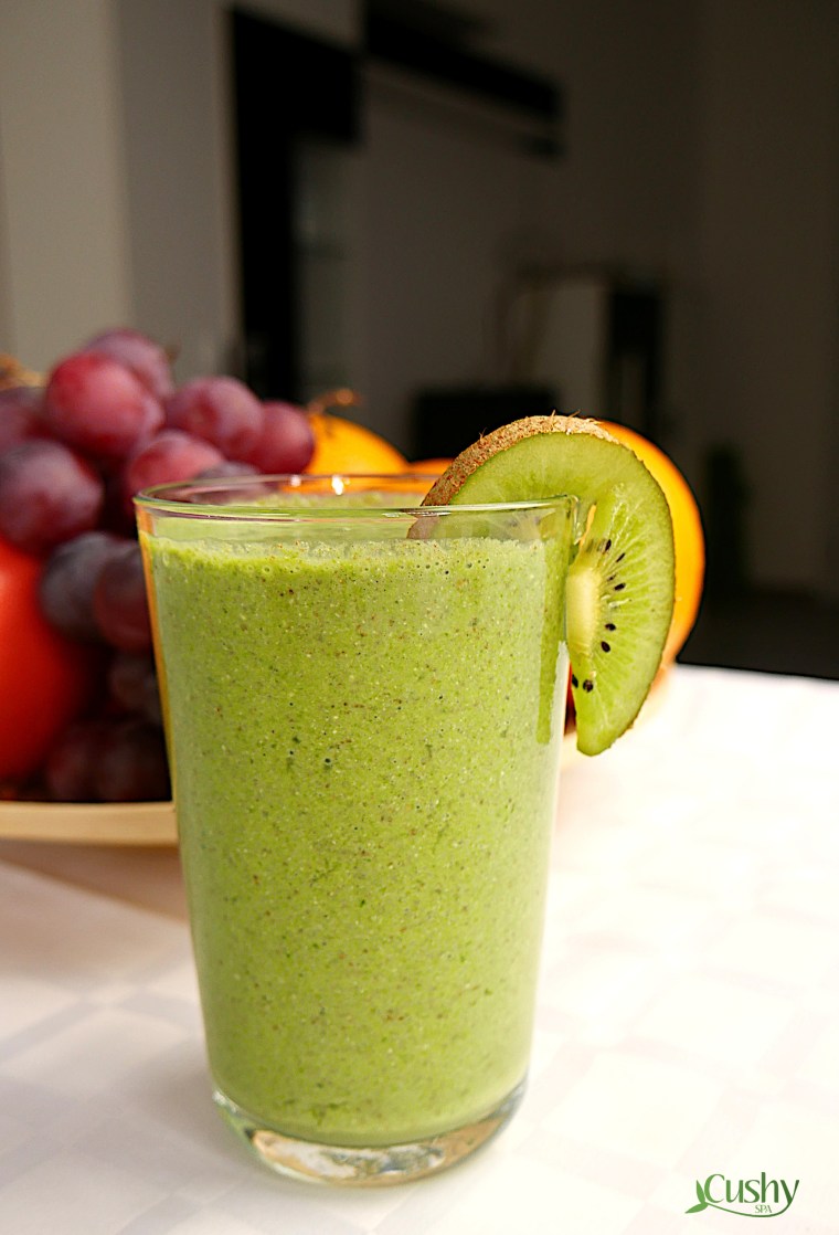 hemp, chia, spinach smoothie