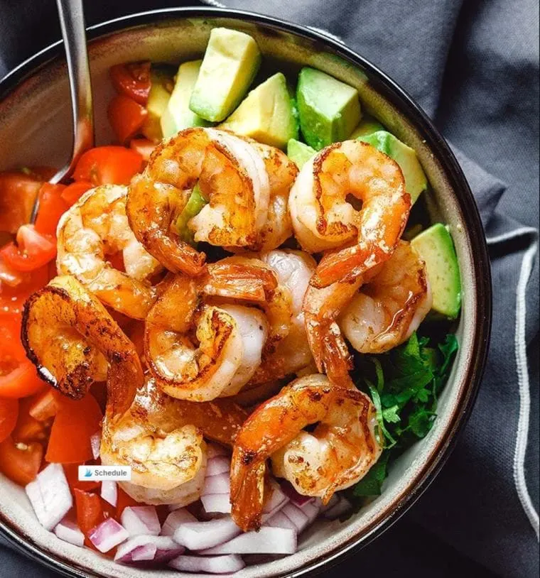 Shrimp Avocado Salad with Tomatoes