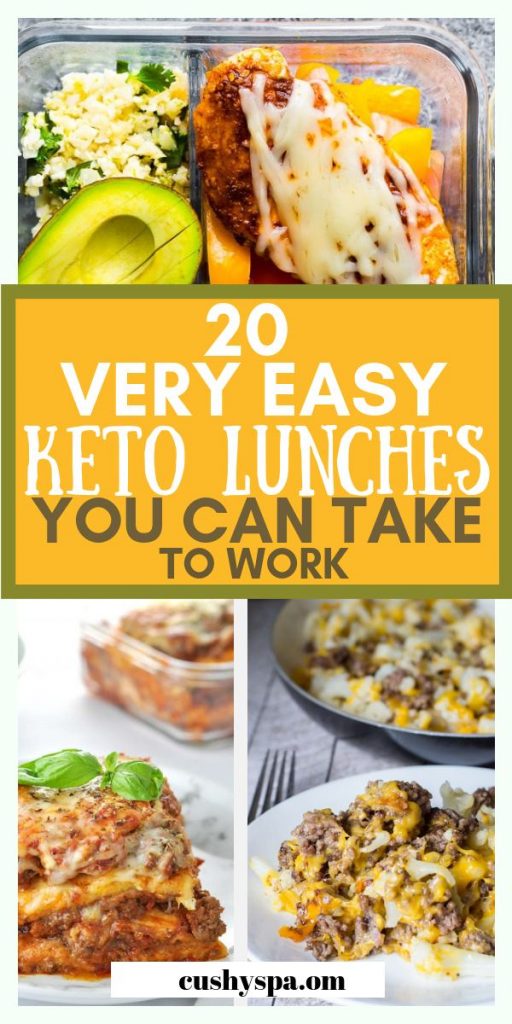20 very easy keto lunches you can take to work