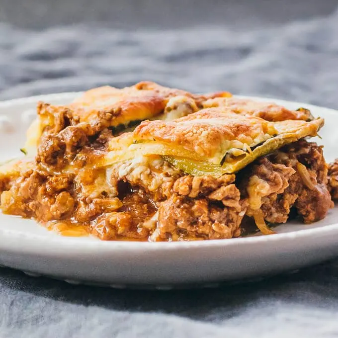 Zucchini Lasagna with Ground Beef