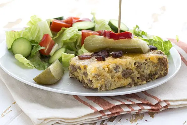 Bacon Cheeseburger Pie