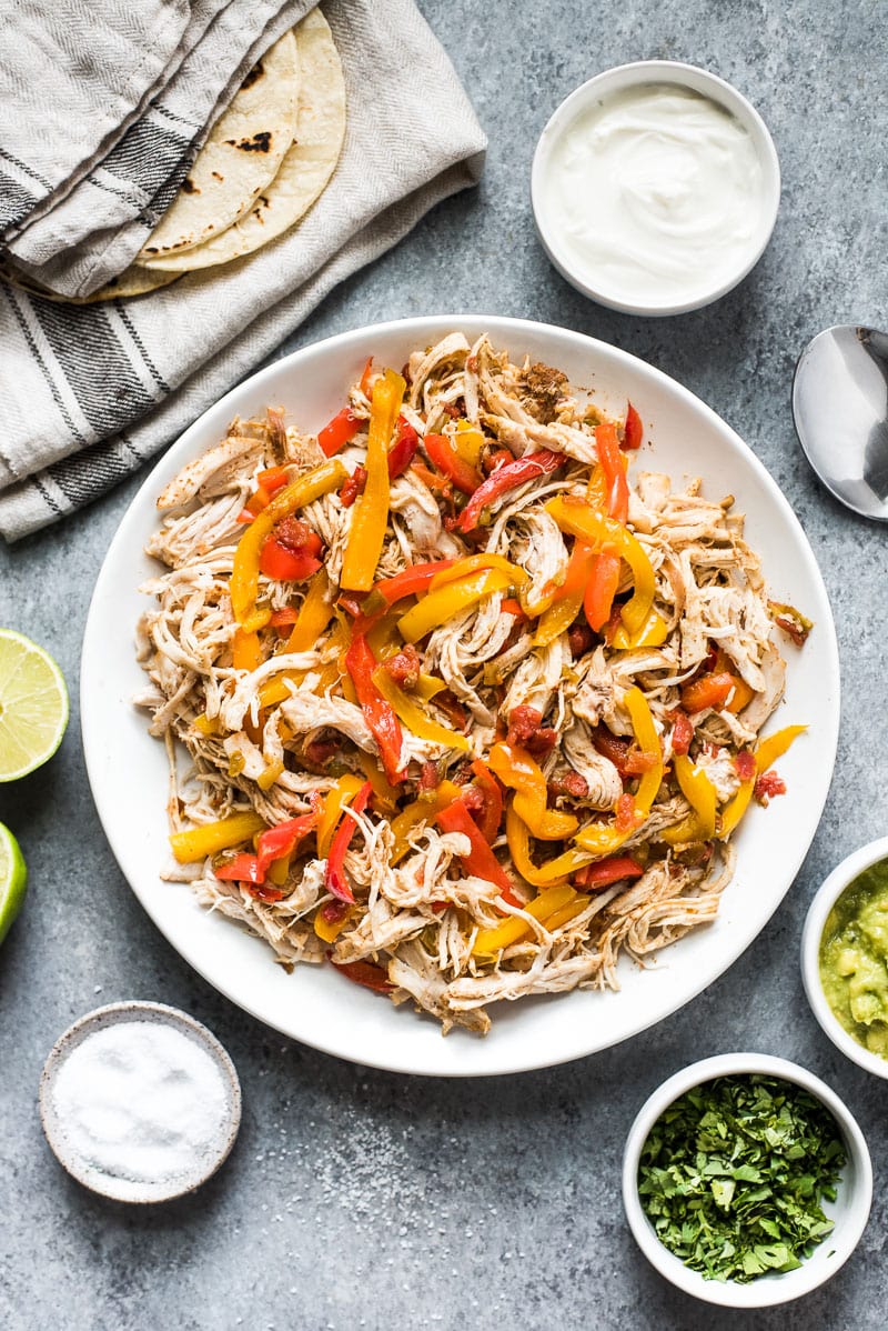 Easy Crockpot Chicken Fajitas