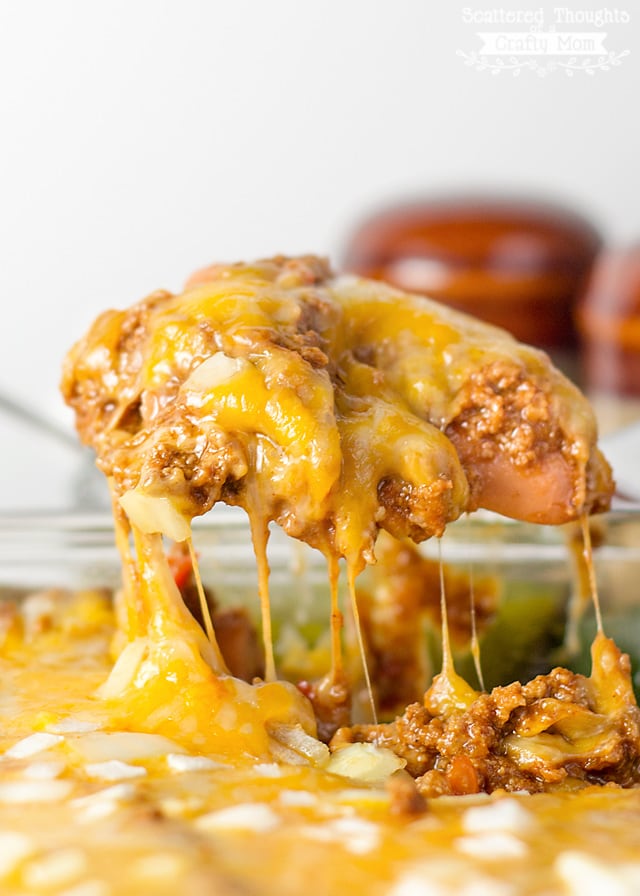 Low Carb Chili Dog Bake