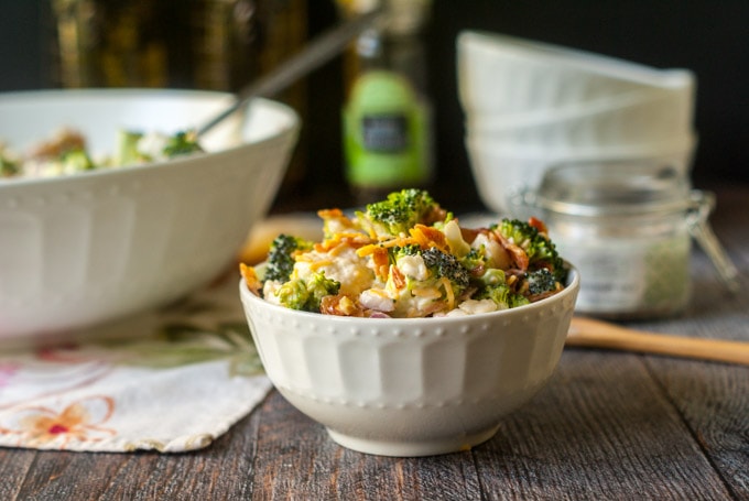 Broccoli Cauliflower Salad