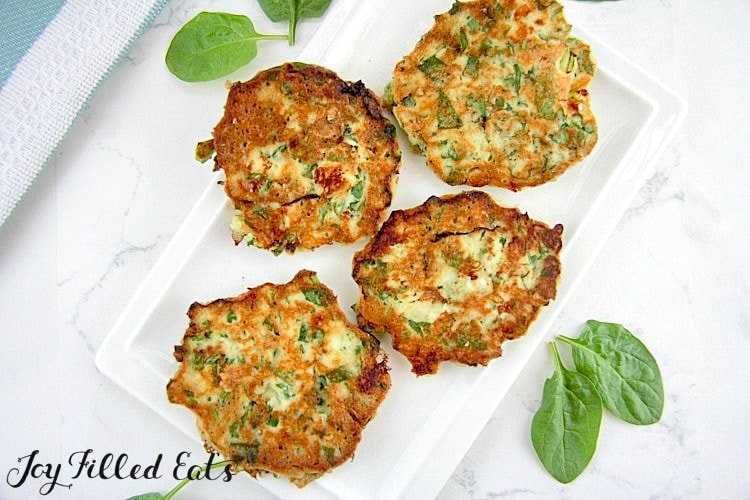 Spinach Feta Savory Pancakes