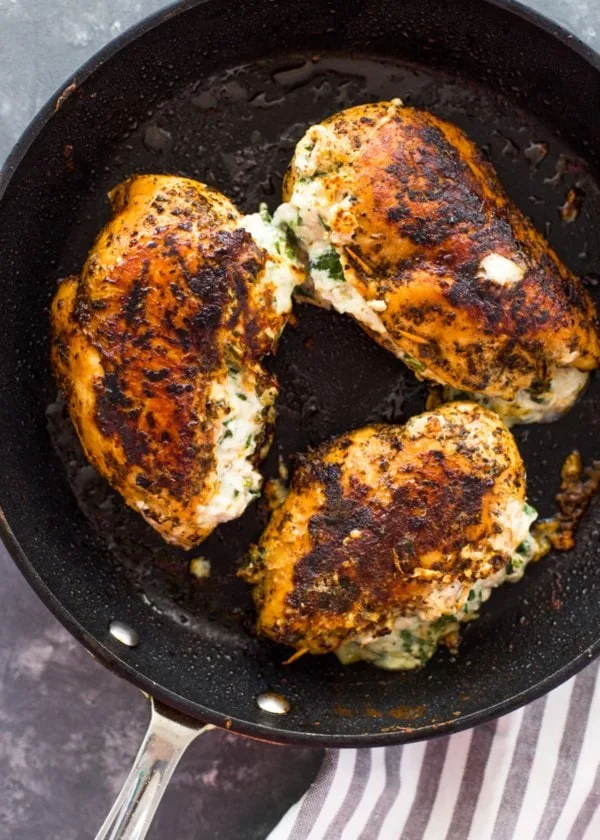 Cream Cheese Spinach Stuffed Chicken