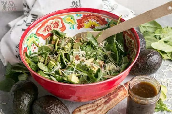 Baby Kale Avocado Salad with Parmesan