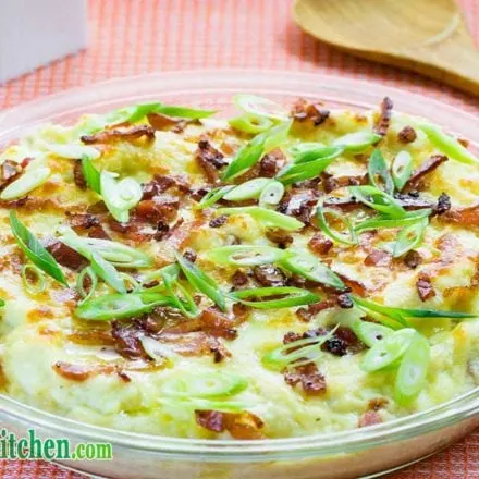 Cheese Bacon Cauliflower Casserole