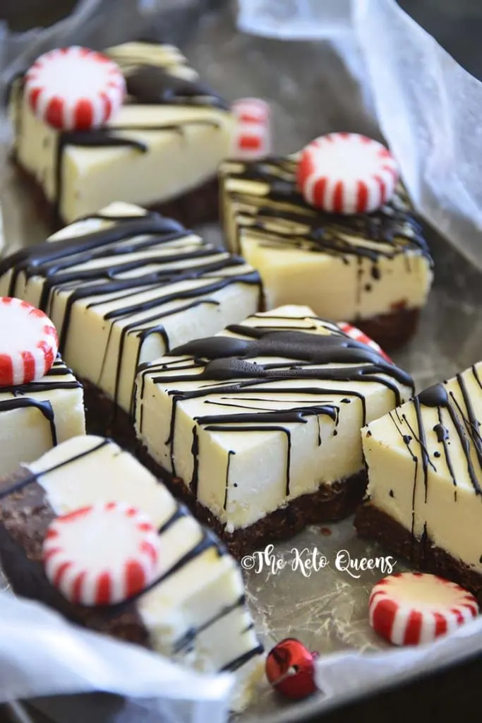 Peppermint Chocolate Cheesecake Bites