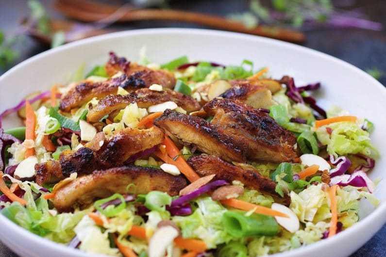 Paleo Asian Chicken Cabbage Salad