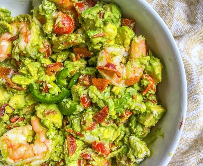 Avocado Shrimp Salad with Bacon