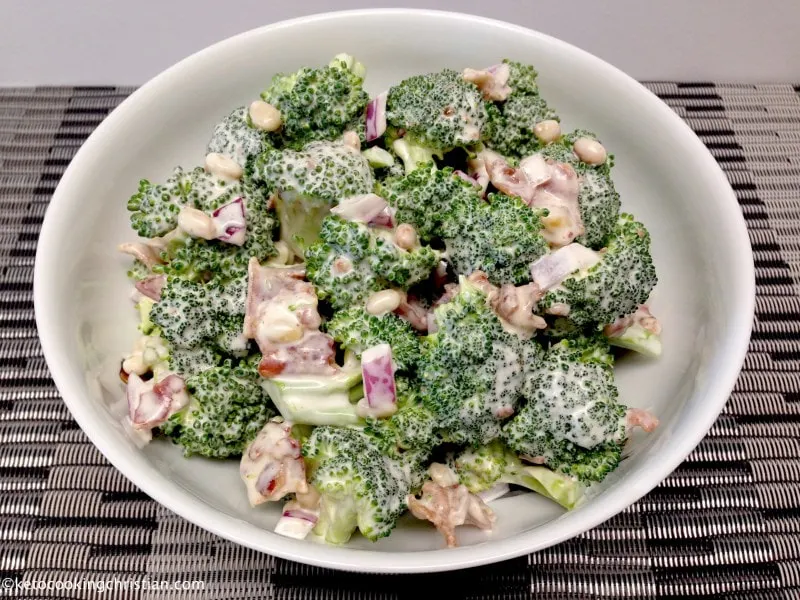 Easy Broccoli Salad with Bacon