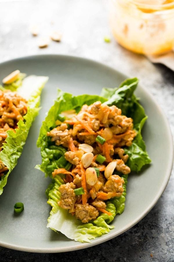 Thai Turkey Lettuce Wraps