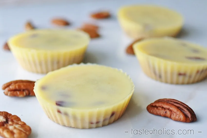 White Chocolate Butter Pecan Fat Bombs