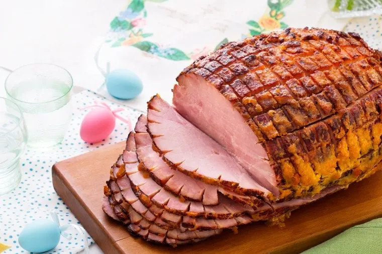 Apricot and Mustard Glazed Ham