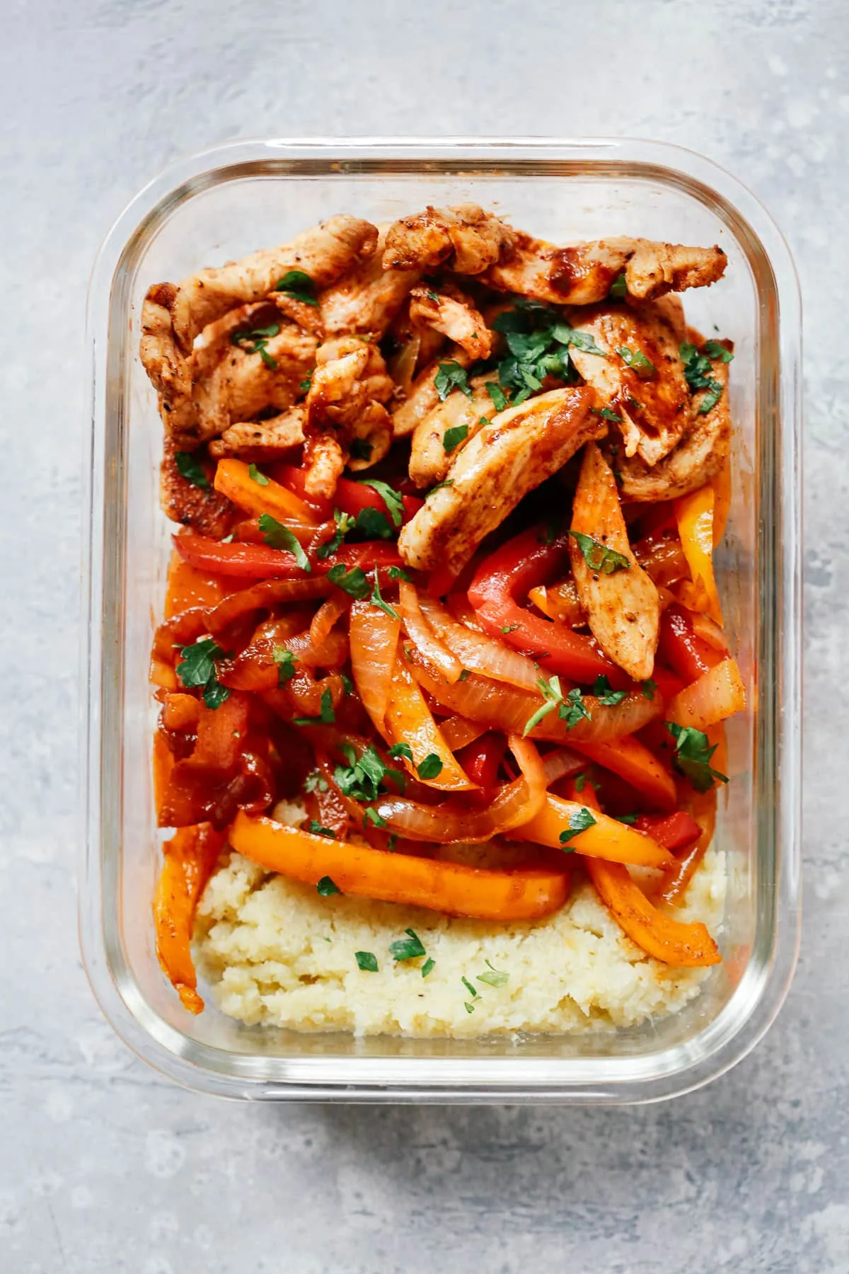 Chicken Fajita Meal-Prep Bowls