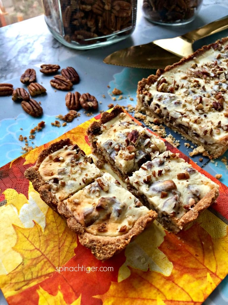 Maple Pecan Cheesecake Bars