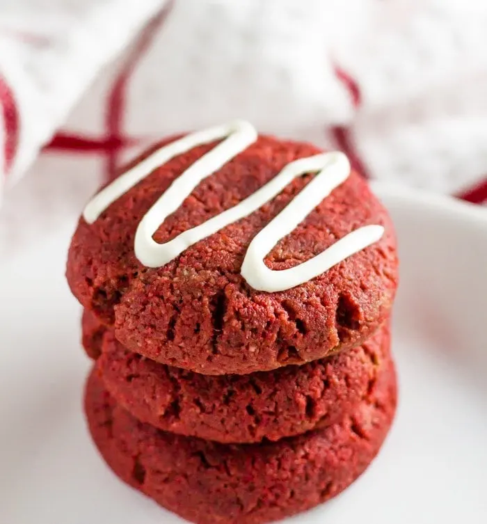 Red Velvet Keto Cookies