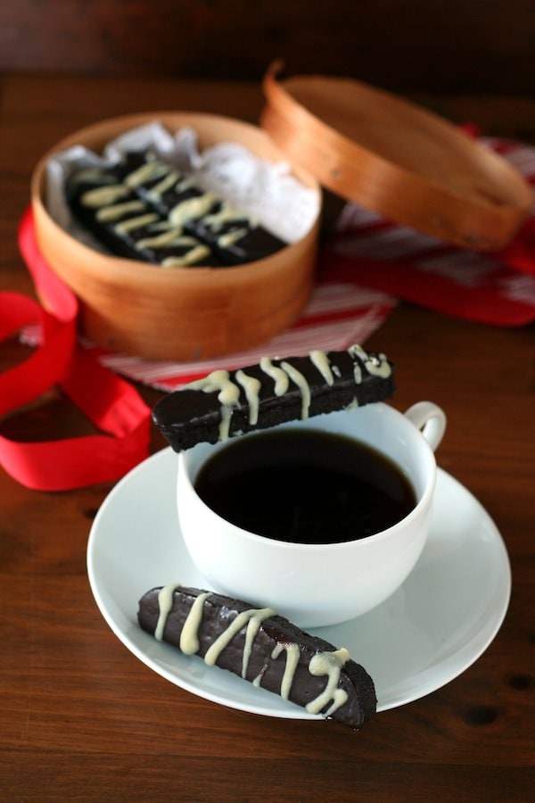 Triple Chocolate Peppermint Biscotti