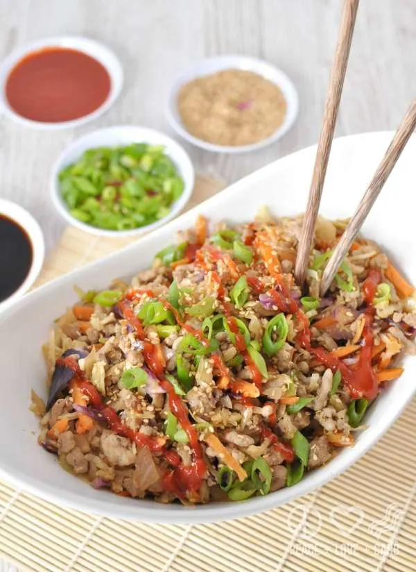 Paleo Pork Egg Roll in a Bowl