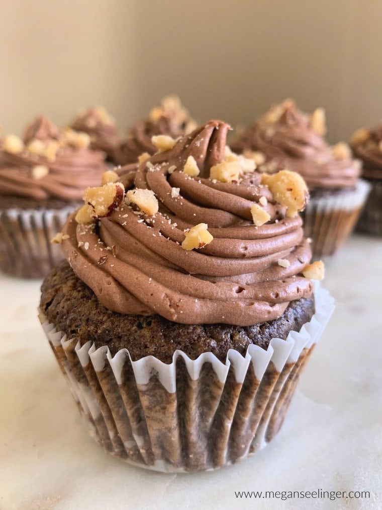 Chocolate Cupcakes With Chocolate Hazelnut Frosting