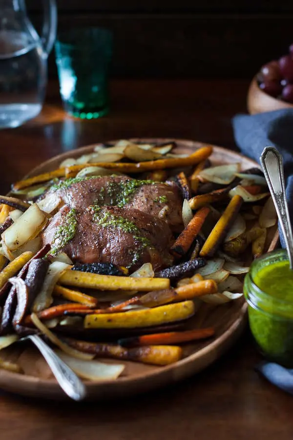 Paleo Pork Roast with Chimichurri Sauce