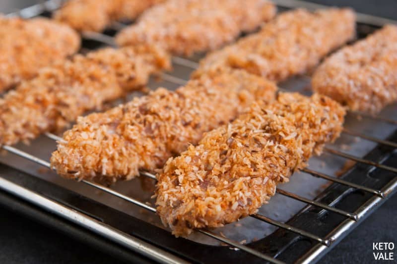 Coconut Chicken Tenders with Flaxseeds