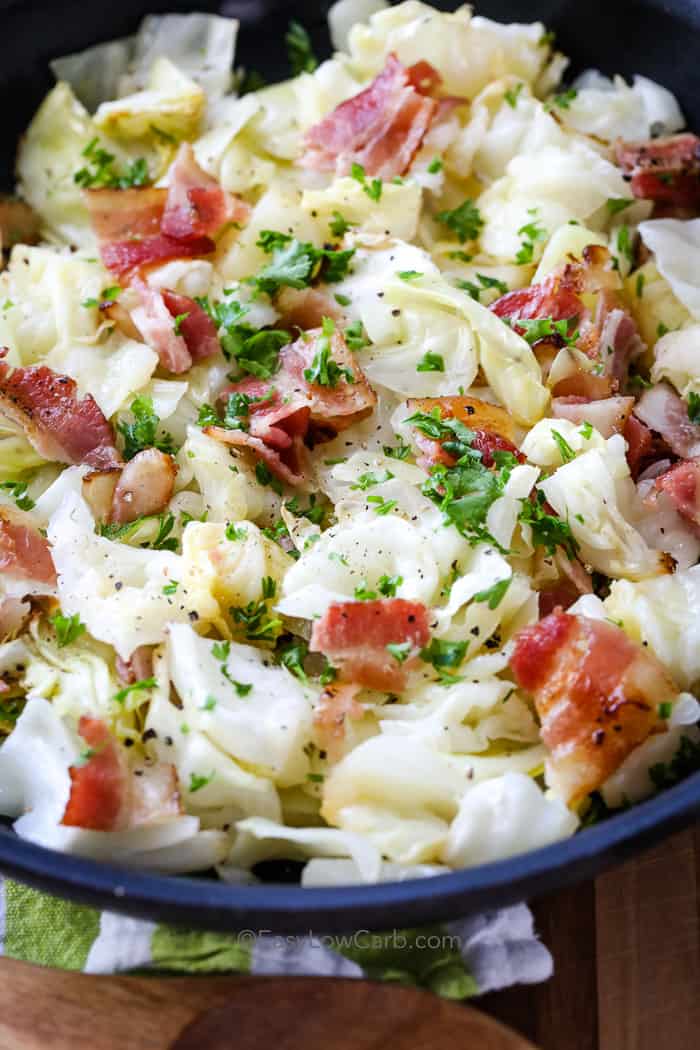 Fried Cabbage with Bacon