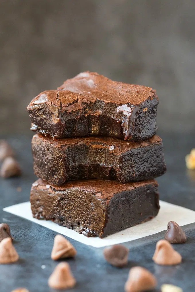 Fudgy Paleo Vegan Pumpkin Brownies