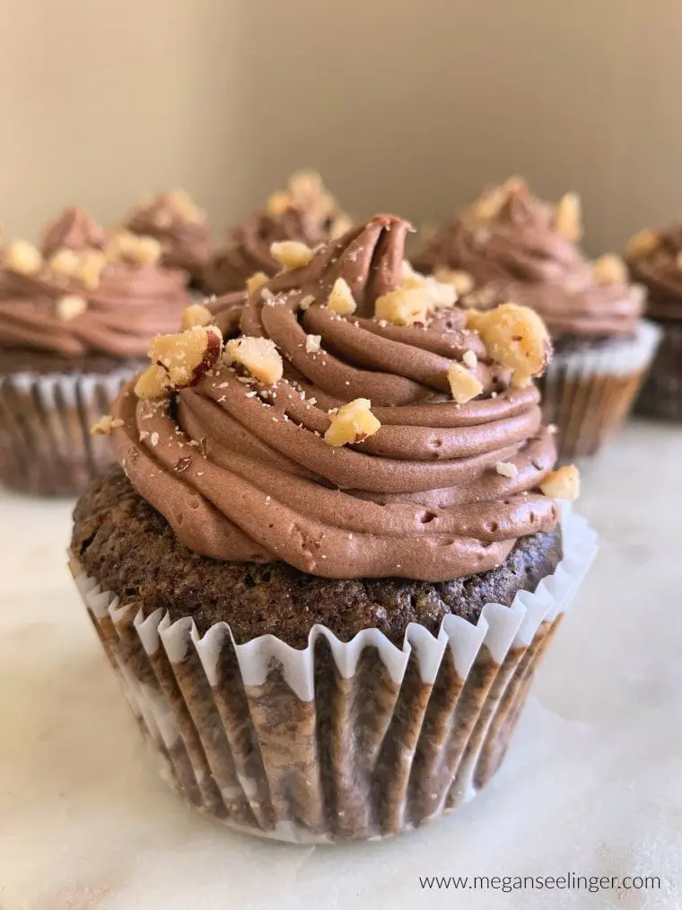 Chocolate Cupcakes with Chocolate Hazelnut Frosting