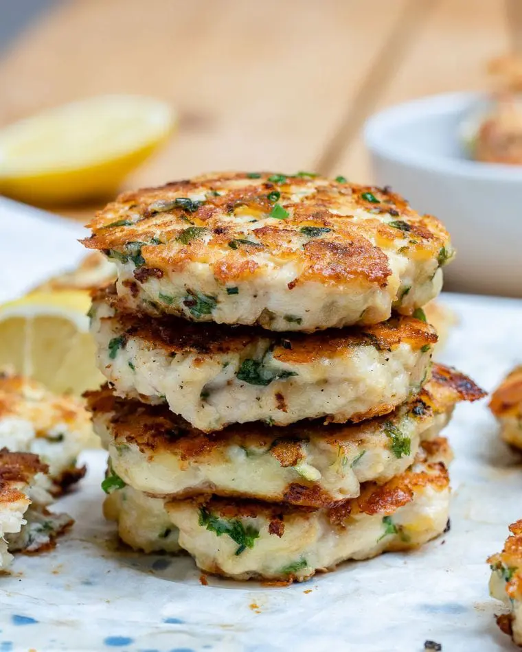 Cheesy Chicken Fritters