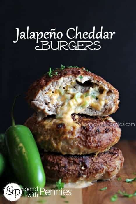 Jalapeño Cheddar Burgers