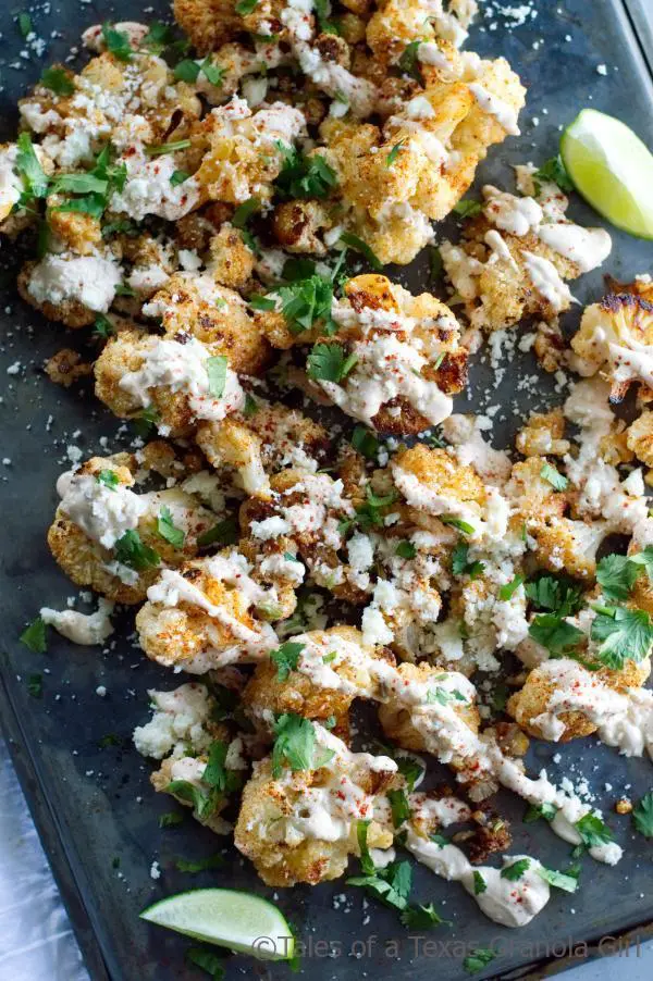 Mexican Street Style Grilled Cauliflower