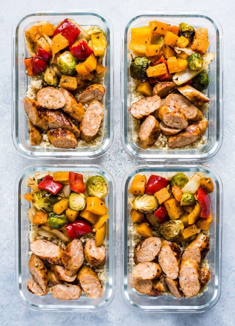 Healthy Sheet Pan Sausage and Veggies