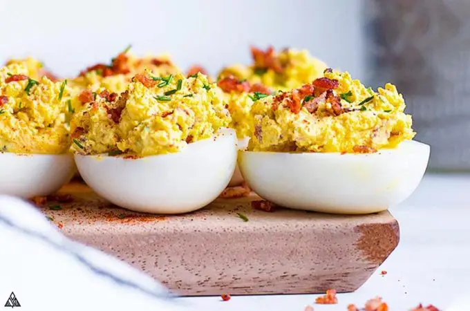 Deviled Eggs with Bacon