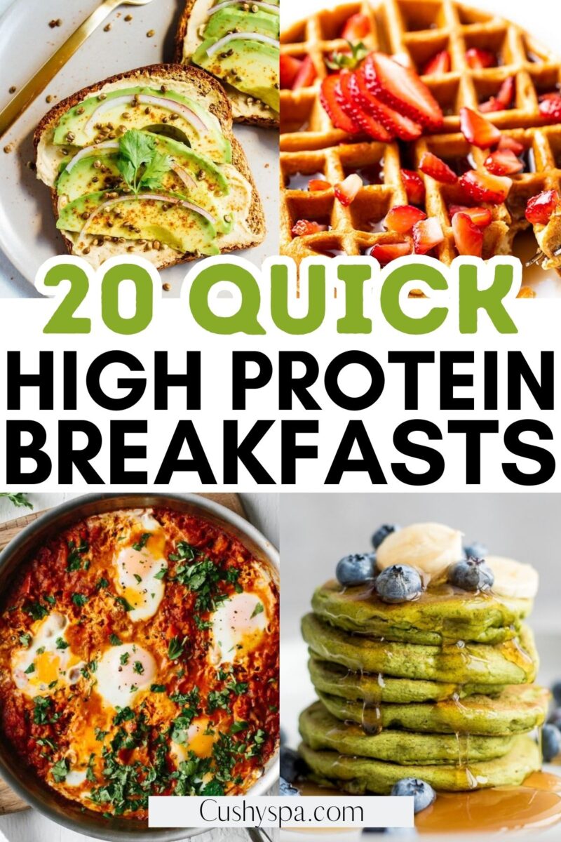 20 Quick High Protein Breakfast Ideas - Cushy Spa