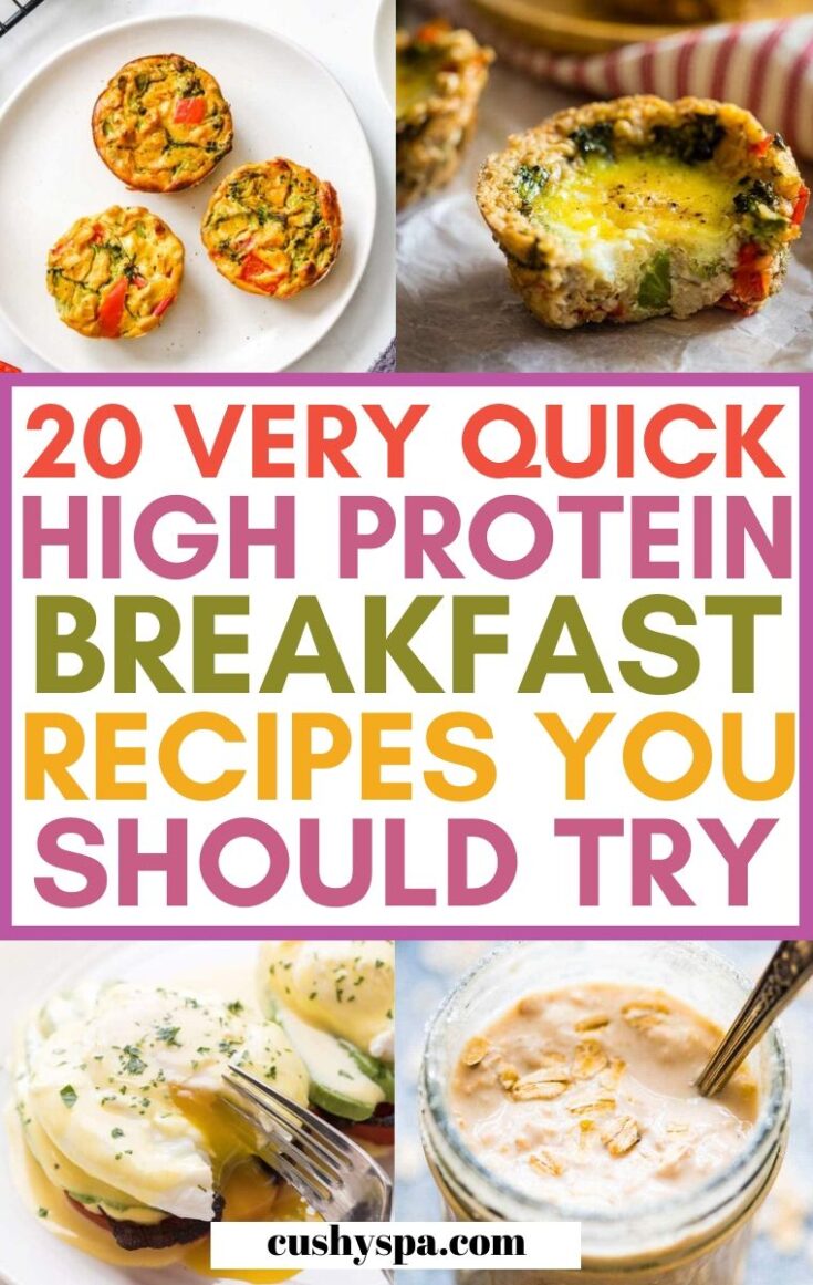 20 Quick High Protein Breakfast Ideas - Cushy Spa