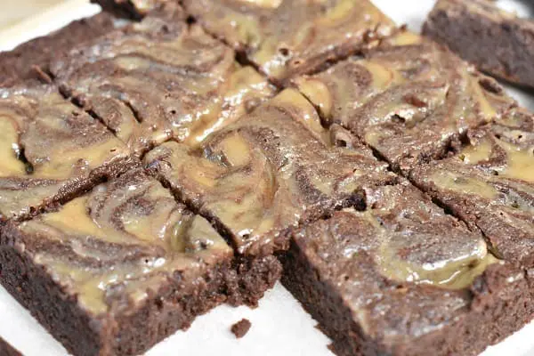 Caramel Swirl Brownies