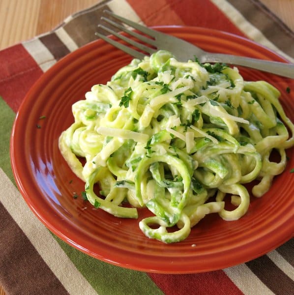 Zucchini Noodle Alfredo