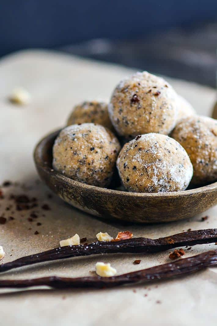 Maple Vanilla Latte Protein Bites