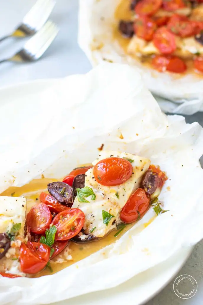 Mediterranean-Style Fish in Parchment