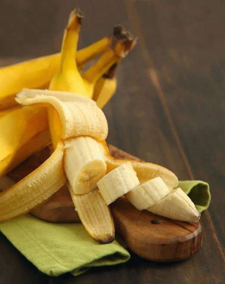 peeled bananas