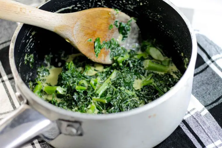 cheesy creamed kale