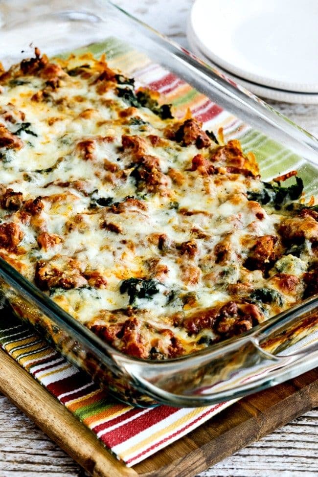 sausage and kale lasagna