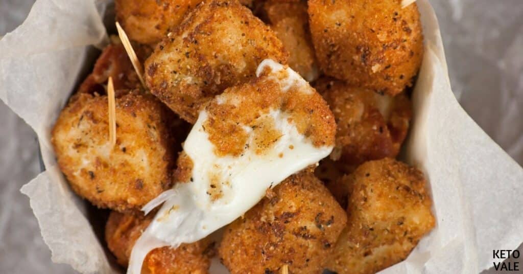 Keto Fried Mozzarella Bites