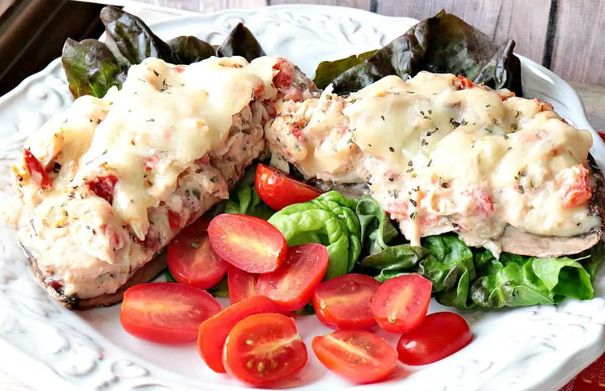 Parmesan Stuffed Portobello Mushrooms